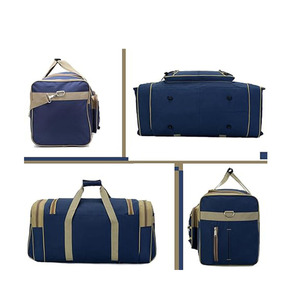 กระเป๋าเดินทางแบบพกพาความจุปานกลาง กระเป๋าเดินทางแบบดัฟเฟิลสำหรับผู้ชาย กระเป๋าเดินทาง กระเป๋าถือ ปิดด้วยซิป แข็งแรงและทนทาน - Product Image 4