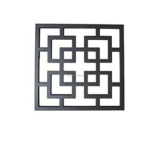 Tùy chỉnh Cửa sổ lưới tản nhiệt hợp kim nhôm retro với hoa văn tấm nhôm xây dựng lan can khắc - Product Image 1