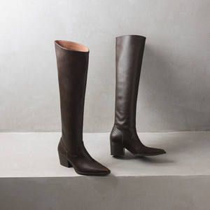 Bottes élégantes sur mesure pour femmes, au-dessus du genou, mode automne-hiver 2025, <span class=keywords><strong>talon</strong></span> haut de 6,5 cm, bottes cuissardes pour femmes, tailles 34-40 - Product Image 5