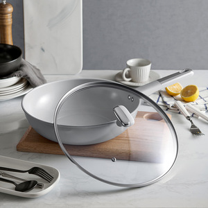 Titanium <b>Ceramic</b> Non Stick Frying <b>Pan</b> 32 Cm Round For Induction Cooktops And Household Use - Product Image 2