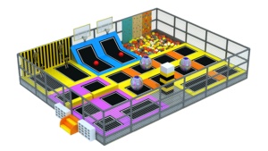 Tùy Chỉnh Trong Nhà Trẻ Em Dành Cho Người Lớn Thương Mại Trampoline Công Viên Và Trung Tâm Chơi Trẻ Em Của Trong Nhà Sân Chơi Trampoline Công Viên Thiết Bị - Product Image 5