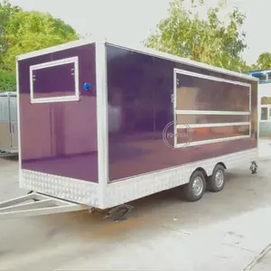OEM 모바일 식품 트레일러 카트 모바일 주방 아이스크림 식품 판매 밴 사용자 정의 식품 트럭
