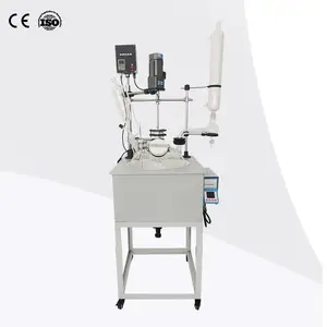 50L Laboratory Vacuum Jacketed Agitated Glass Reactor Glass reactor