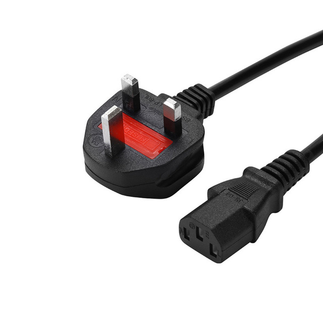Supply UK EU AU 1.5m/3M Fused Ac Computer Plug C14 C13 Pc Copper 2pin 3 Pin Laptop Power Cord Cable Power Cable