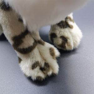 Peluche Léopard des Neiges en fourrure courte 31-50cm, jouet en peluche haute fidélité, animal réaliste et mignon, cadeau - Product Image 6