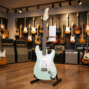 <span class=keywords><strong>Guitare</strong></span> électrique 6 cordes style ST, micros HSS, finition brillante, manche en érable, plusieurs couleurs, pour débutants, marché de détail - Product Image 6