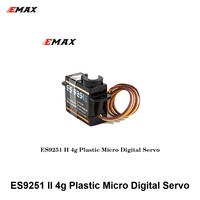 Servomoteur numérique EMAX Officiel ES9251 II 4g en plastique, micro-servo ES9051 4.3g pour voiture télécommandée RC et projets DIY