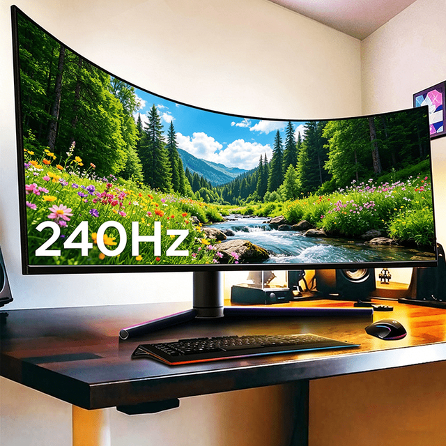 32 Inch Curved 2K 144Hz E-Sports Gaming Monitor for Computer with 32:9 Display Ratio