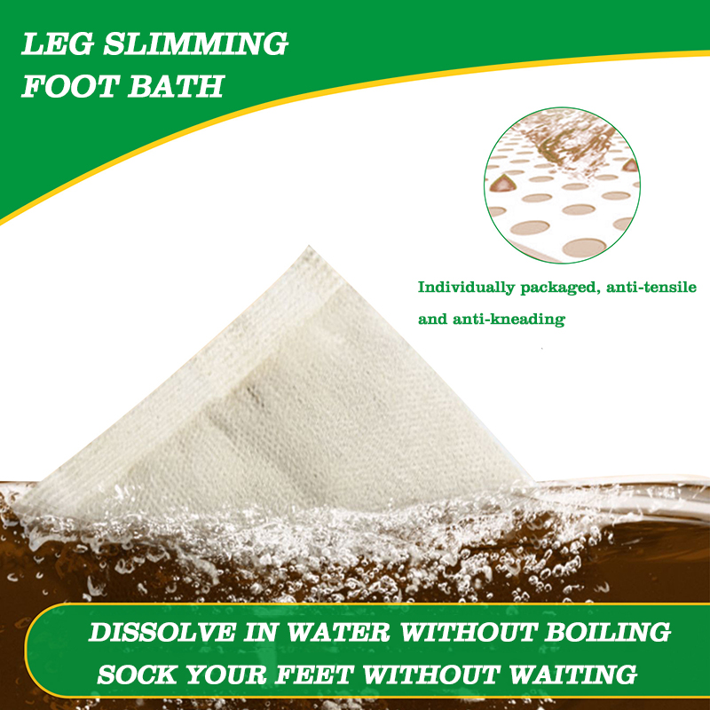 hot sale body leg slimming natural wormwood saffron ginger detox foot soak bath package