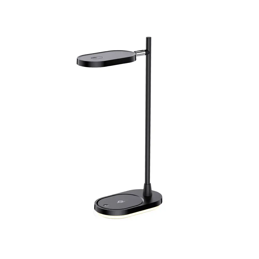 Wilit Home Decor QI Wireless Charger Touch Dimming Reading Table Lamp With USB Outlet Study Desk Lamp