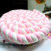 Sucettes géantes en forme de spirale de dessin animé en gros, sucettes en coton sucré