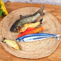 Poupée poisson réaliste chat Teaser jouet écologique en peluche cataire oreiller petite taille en gros fournitures pour animaux de compagnie