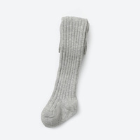 Collants thermiques pour enfants automne-hiver, leggings en coton épais et chauds, couleur unie, design côtelé, doux, respirant, unisexe