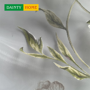 Venta al por mayor elegante hogar dormitorio francés americano bordado flor lujo <span class=keywords><strong>cortinas</strong></span> transparentes para la <span class=keywords><strong>casa</strong></span> - Product Image 5