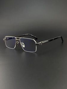 Kính quang học Titan tinh khiết titan khung thời trang Trọng lượng nhẹ chống dị ứng màu xanh ngăn chặn ánh sáng kính nam - Product Image 3