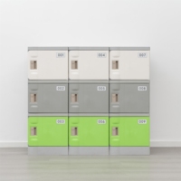 Armoire de rangement en plastique ABS recyclable avec serrure électronique et à clé, étanche, à assembler soi-même, pour supermarchés et centres commerciaux