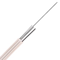 Kabel Jatuh FTTH LSZH Kabel Optik Serat, G657A2 Frp/Kfrp/Baja untuk Dalam dan Luar Ruangan 1 Inti 2 Inti 2000M/Kambo Drum Kayu/OEM