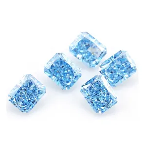 Hot sell Loose fancy intense ChuangMei lab grown diamond available fancy colors and shapes for fine jewelry making