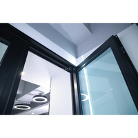Porte à battants en aluminium de sécurité à double vitrage, moderne, de haute qualité, sur mesure, nouvelle conception AMJ NFRC