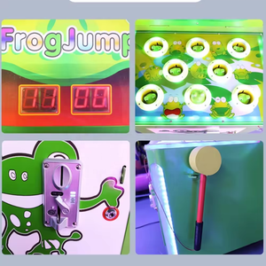 Tablero de juego Arcade de alta ganancia Crazy Hitting Frog Jump para niños, máquina de juego de mesa Crazy Hitting Frog, pago de monedas, diversión divertida - Product Image 6