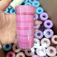 Extensions de cils colorées en gros, fournitures en micro-mousse rose vif, respirantes pour peaux sensibles, outil de beauté, extensions de cils en papier