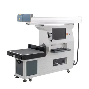 Máquina de marcação a laser do co2 galvo 100w, máquina de corte do filme do cartão de papel com 600x600mm