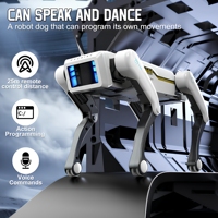Intelligenter KI-Haustierroboter-Hund mit Aktionssprachprogrammierung, Tanzfunktion, Sprachsteuerung und Fernbedienung – Bionischer Roboterhund als Spielzeug