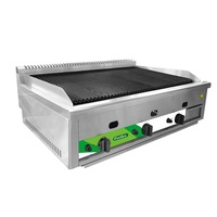 Barbecue commercial barbecue barbecue pour gaz lave roche brûleur cuisson gril kebab grill machine