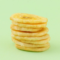 Plátanos Deshidratados en Rodajas con Aceite de Coco, 100% Natural, Vegano, Sin Gluten, Sabor Dulce, 1000g, Venta al Por Mayor, OEM, Snack