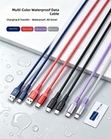 Câble de charge USB étanche IP, charge rapide et sûre, durable, longue durée, sans nœuds, cordon de synchronisation des données