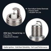 Bugi Iridium thương hiệu AC OEM 12620540 dành cho xe xăng 41-108, thay thế động cơ, mới, bảo hành 2 năm, mã SK20HR11