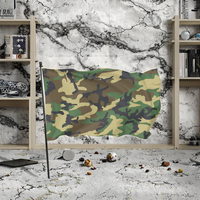 Bandera de Camuflaje de Poliéster de Alta Calidad, Ecológica y Duradera, de 3x5 pies, con Diseño Divertido para Decoración de Dormitorios Universitarios