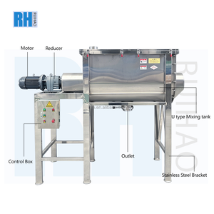 Miscelatore a Nastro Orizzontale 200L 500L 1000L 2000L per Polveri Secche, Detersivi, Sapone da Bucato, Miscelazione Industriale - Product Image 2