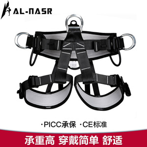Alnas Climbing Set Ascent Descent Rope Harness Carabiners Safety Equipment For Rock Climbing Mountaineering Rappelling - Product Image 3