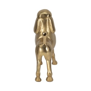 Statua Moderna di Barboncino, Figurina Decorativa in Metallo, Scultura Ornamentale per Mensole e Tavolini da Caffè - Product Image 4