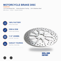 Disque de frein avant sur mesure de 300 mm, percé, pour Harley Davidson Touring Road King Street Glide, nouvelle offre 420