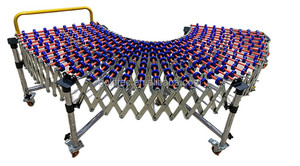 Goldtec Total Flexible Retail Stores Easy to Move Retractable Skate Wheel Provided Bearing Transportation <strong>Telescopic</strong> <strong>Conveyor</strong> - Product Image 2