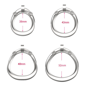 Бесплатная Индивидуальная коробка-новое поступление, 2022 из нержавеющей стали, мужское целомудрие, клетка, металлическое кольцо для пениса, ремень для взрослых, игрушки - Product Image 5