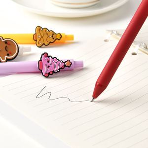 Stylos à encre gel personnalisés Modèle 888 Blanc Rouge Noël Dessin animé 0,5 mm Plastique Impression UV Mignons pour fournitures de bureau - Product Image 2