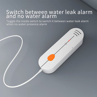 Sensore di perdite d'acqua intelligente WiFi LEDEAST SNT923W Tuya con cicalino integrato, avviso push tramite app, rilevatore di allagamento per cucina