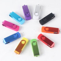 Memoria USB 2.0 Personalizada 2 en 1 de 1 TB a 16 TB para Computadora y Automóvil, Unidad Flash USB de Metal de 128 MB a 128 GB con Logotipo Personalizado Giratorio