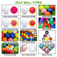 Balles de golf personnalisées par les fabricants, logo personnalisé imprimé, uréthane blanc, qualité supérieure, durables, boîte de 12 balles, balles de golf de tournoi en PU