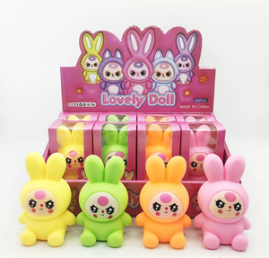 ของเล่นบีบกระต่ายน่ารัก ขายส่ง ของเล่นบีบกระต่ายน้อยน่ารัก บรรเทาความเครียด ทำจากยาง TPR นุ่ม - Product Image 1