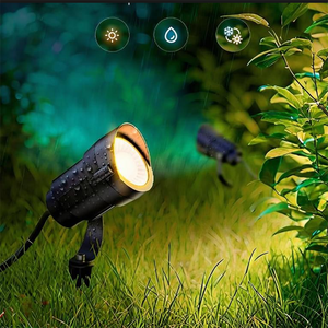 Single Leg LED <strong>Garden</strong> Ground Spike Light Slanted Cap Landscape <strong>Lamp</strong> Warm White for Park Yard Tree Illumination Spotlight - Product Image 3