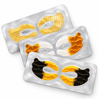 Masque pour les yeux en hydrogel contour complet Papillon, marque privée OEM, avec or 24K, caviar, algues et collagène hydrolysé cristallin