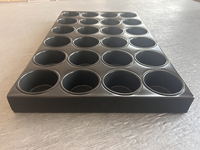 Moule à gâteau personnalisé 24 tasses 530x325x38mm, moule à muffins antiadhésif commercial pour boulangerie
