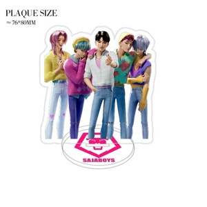 44 styles, figurines de décoration de bureau de 8 cm, chasseurs de démons, Derpys Tiger Saja, accessoires pour garçons, figurines en plastique, artisanat en acrylique, support d'anime, plaque - Product Image 6