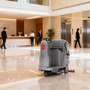 Nettoyeur <span class=keywords><strong>de</strong></span> sols autoporté CleanHorse X5, batterie lithium 24V100Ah, moteur brosse et aspiration 500W pour le <span class=keywords><strong>nettoyage</strong></span> des sols en béton des entrepôts - Product Image 4