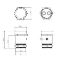 Moniteur de niveau d'eau et d'huile intelligent pour la maison, capteur ultrasonique haute précision, contrôlé par application, instrument de mesure de niveau Tuya Smartlife