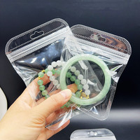 Sacs d'emballage refermables en plastique OPP transparent Impression en gravure Antistatique pour accessoires de téléphone portable Bijoux Cheveux